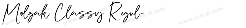 Molgak Classy Regul字体转换 Molgak Classy Regul字体转换